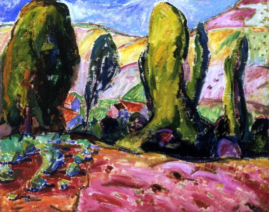 Alfred Henry Maurer Landscape (also known as Autumn) - Hand Painted Oil Painting