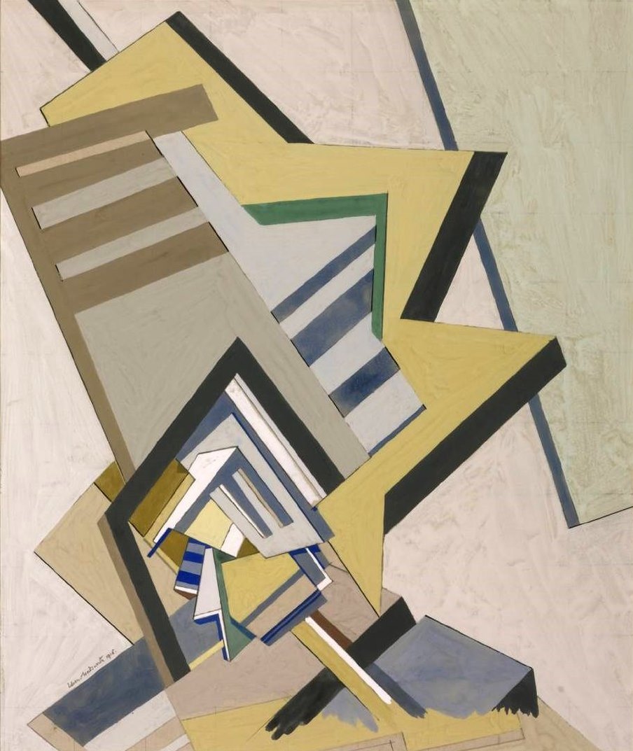 Edward Wadsworth Abstract Composition - Hand Painted Oil Painting