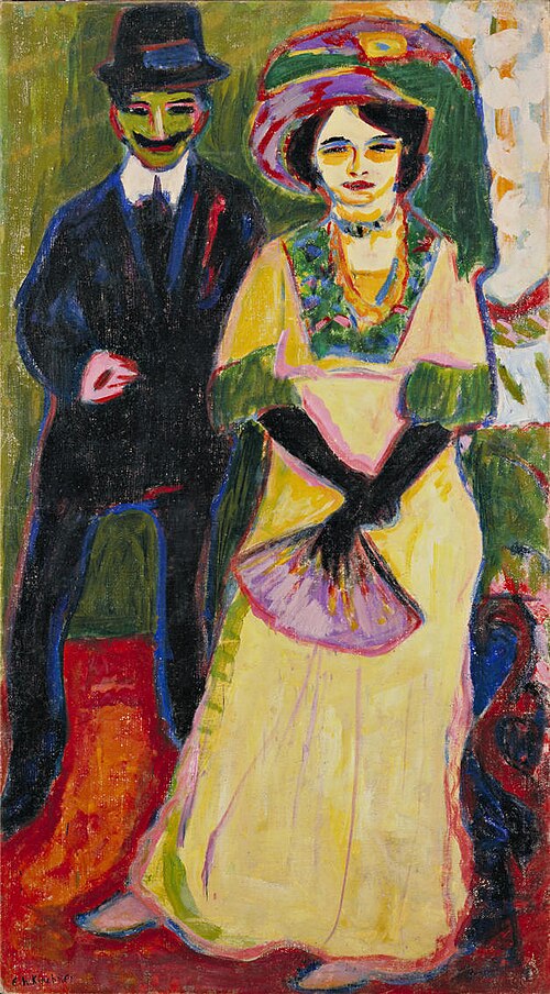 Ernst Ludwig Kirchner Dodo and Her Brother - Hand Painted Oil Painting
