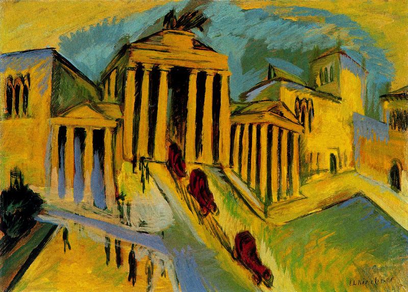 Ernst Ludwig Kirchner Brandenburger Tor - Hand Painted Oil Painting