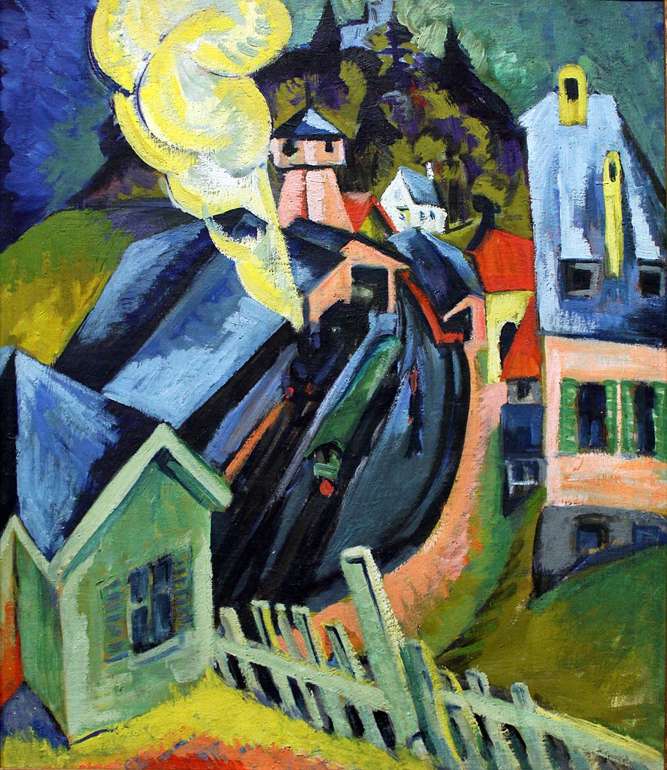 Ernst Ludwig Kirchner Königstein Station - Hand Painted Oil Painting