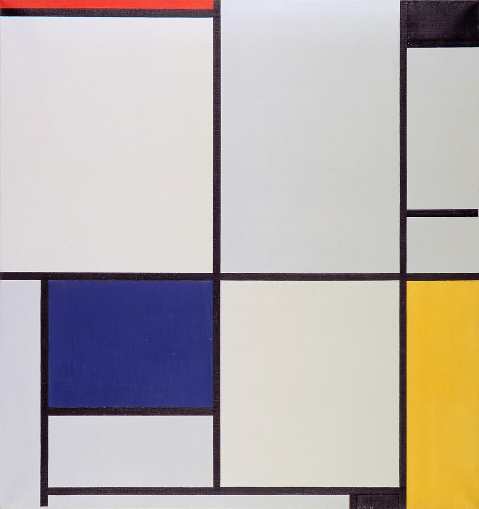 Piet Mondrian Tableau I - Hand Painted Oil Painting