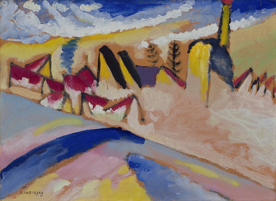 Wassily Kandinsky Study for "Winter No.2" - Hand Painted Oil Painting