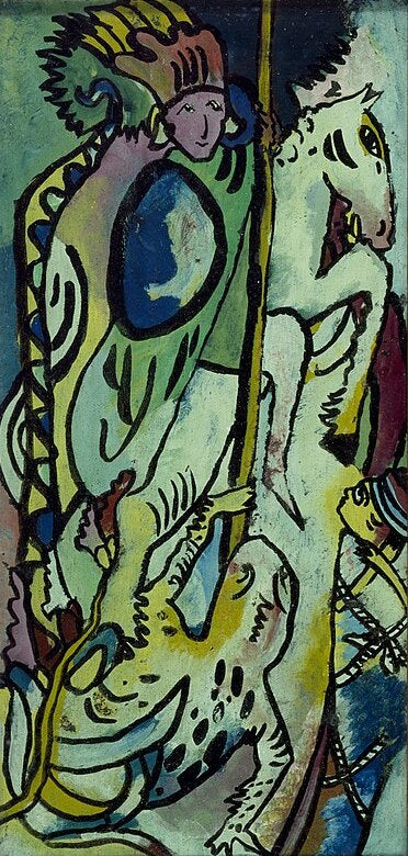 Wassily Kandinsky St. George II - Hand Painted Oil Painting