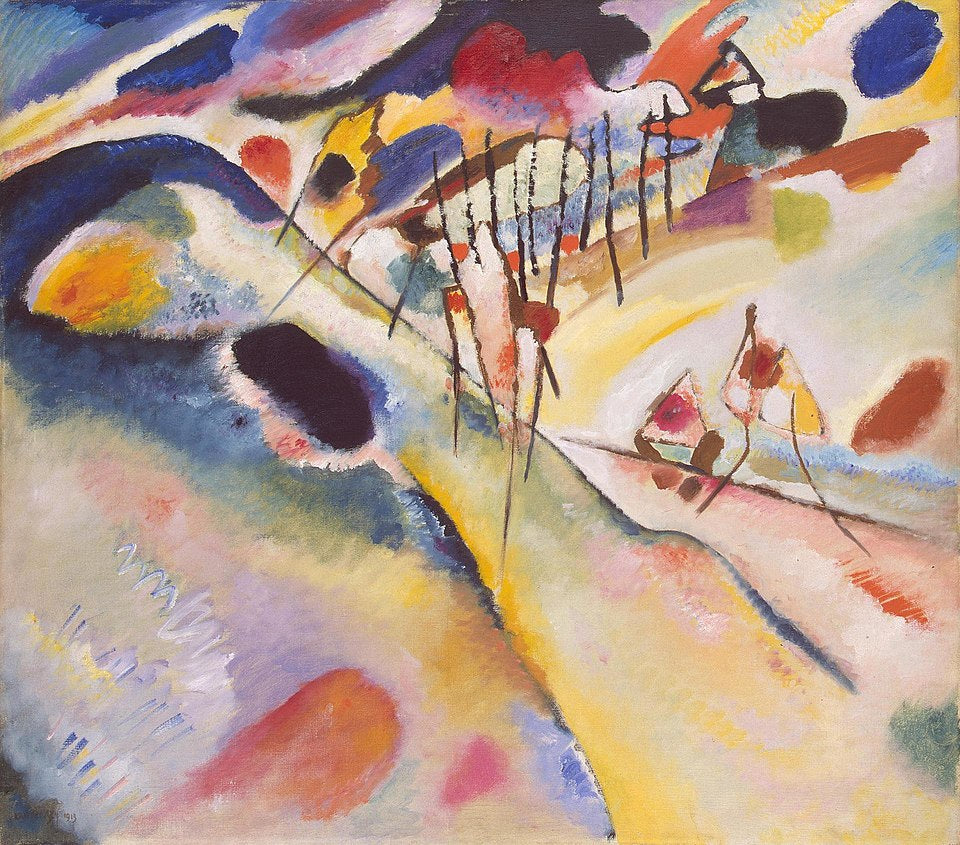 Wassily Kandinsky Landscape 1913 - Hand Painted Oil Painting