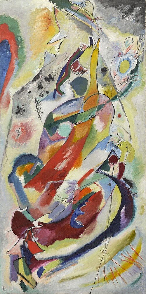 Wassily Kandinsky Panel for Edwin R. Campbell No. 1 - Hand Painted Oil Painting