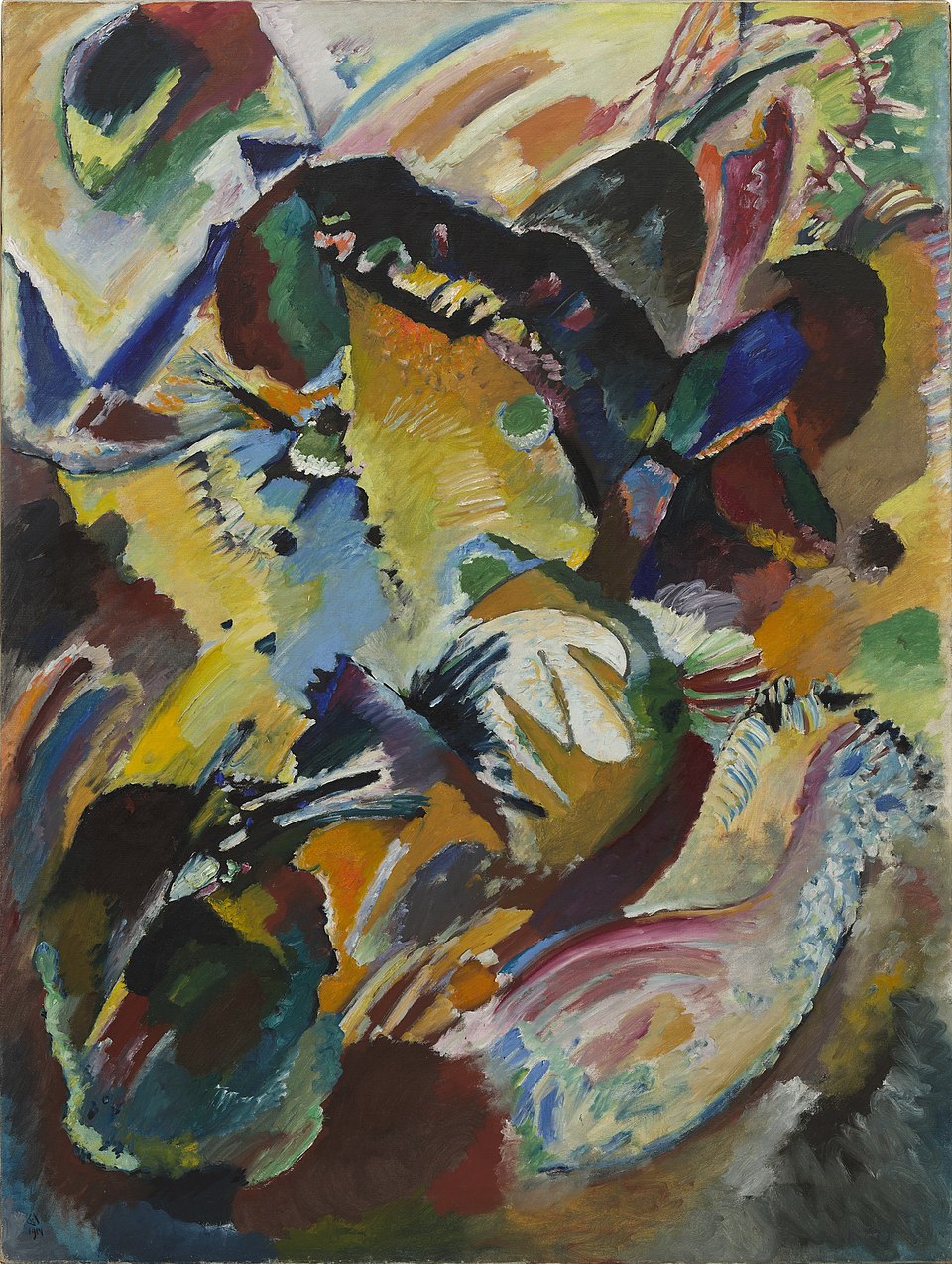 Wassily Kandinsky Panel for Edwin R. Campbell No. 2 - Hand Painted Oil Painting