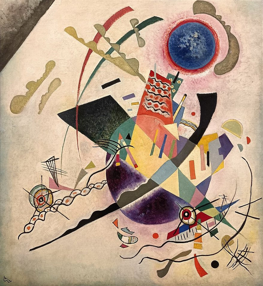 Wassily Kandinsky Blue Circle - Hand Painted Oil Painting