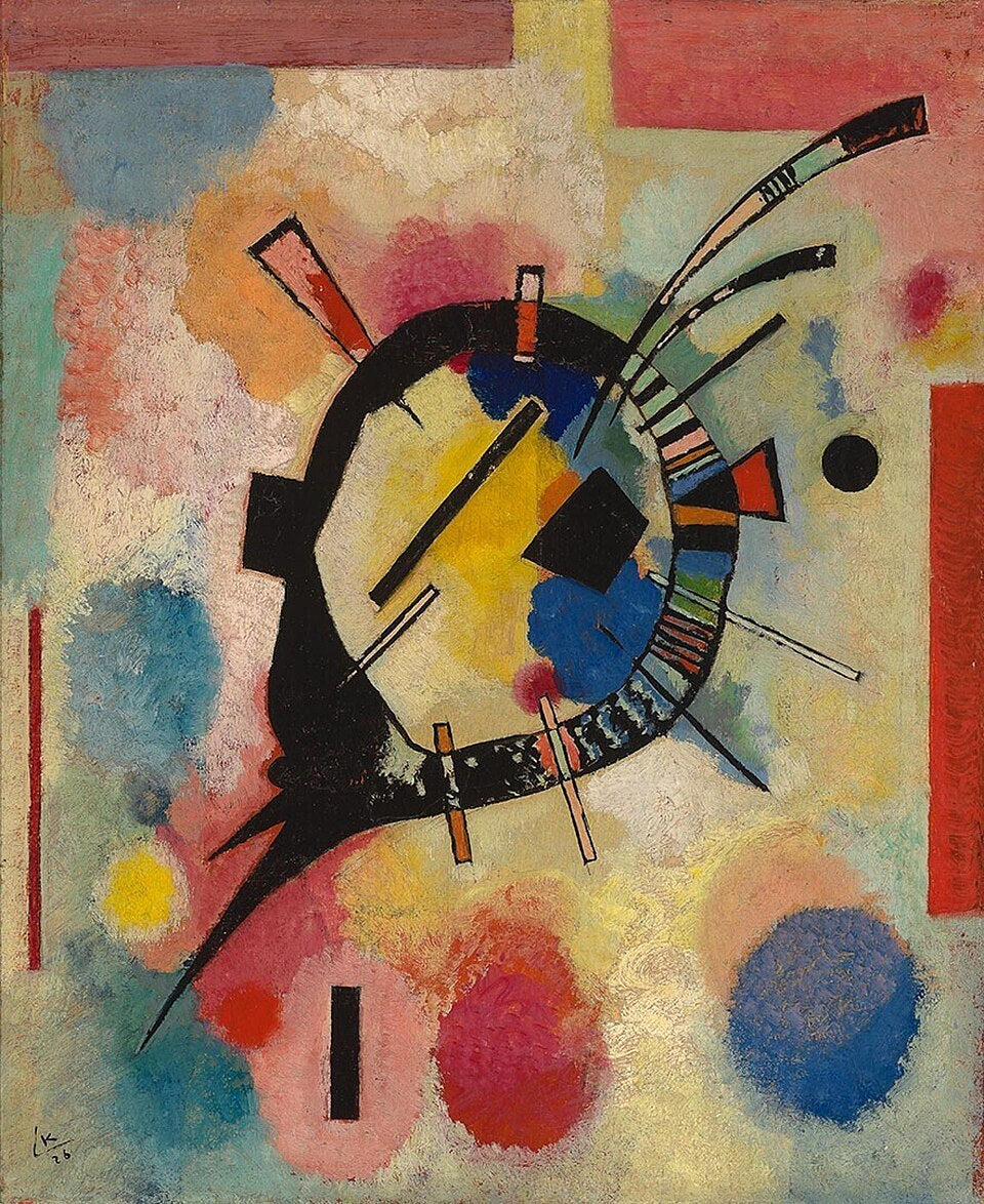 Wassily Kandinsky Yellow Centre - Hand Painted Oil Painting