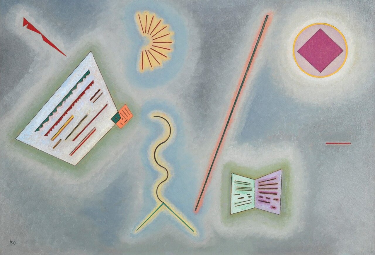 Wassily Kandinsky Flachen und Linien - Surfaces and Lines - Hand Painted Oil Painting