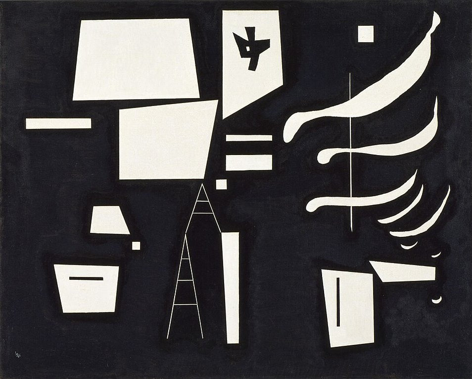 Wassily Kandinsky White - Soft and Hard - Hand Painted Oil Painting