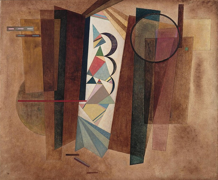 Wassily Kandinsky Development in Brown - Hand Painted Oil Painting