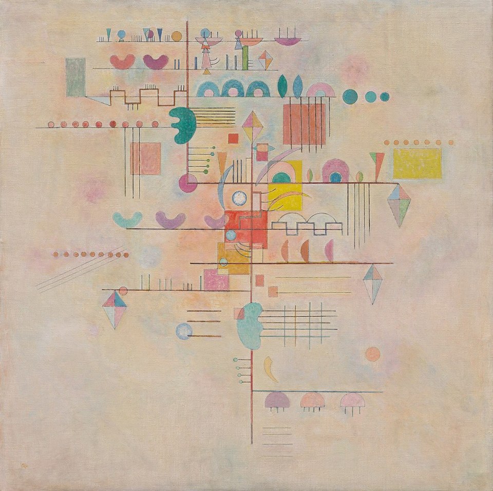 Wassily Kandinsky Graceful Ascent - Hand Painted Oil Painting