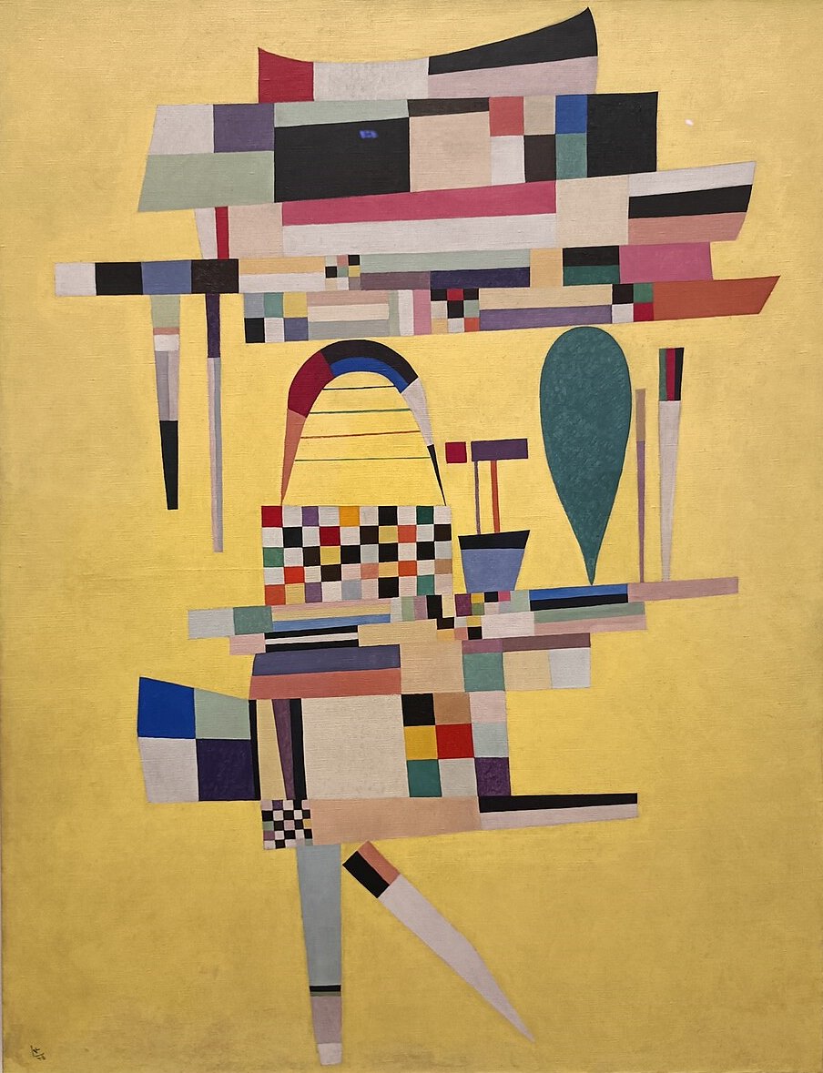Wassily Kandinsky Yellow Painting - Hand Painted Oil Painting