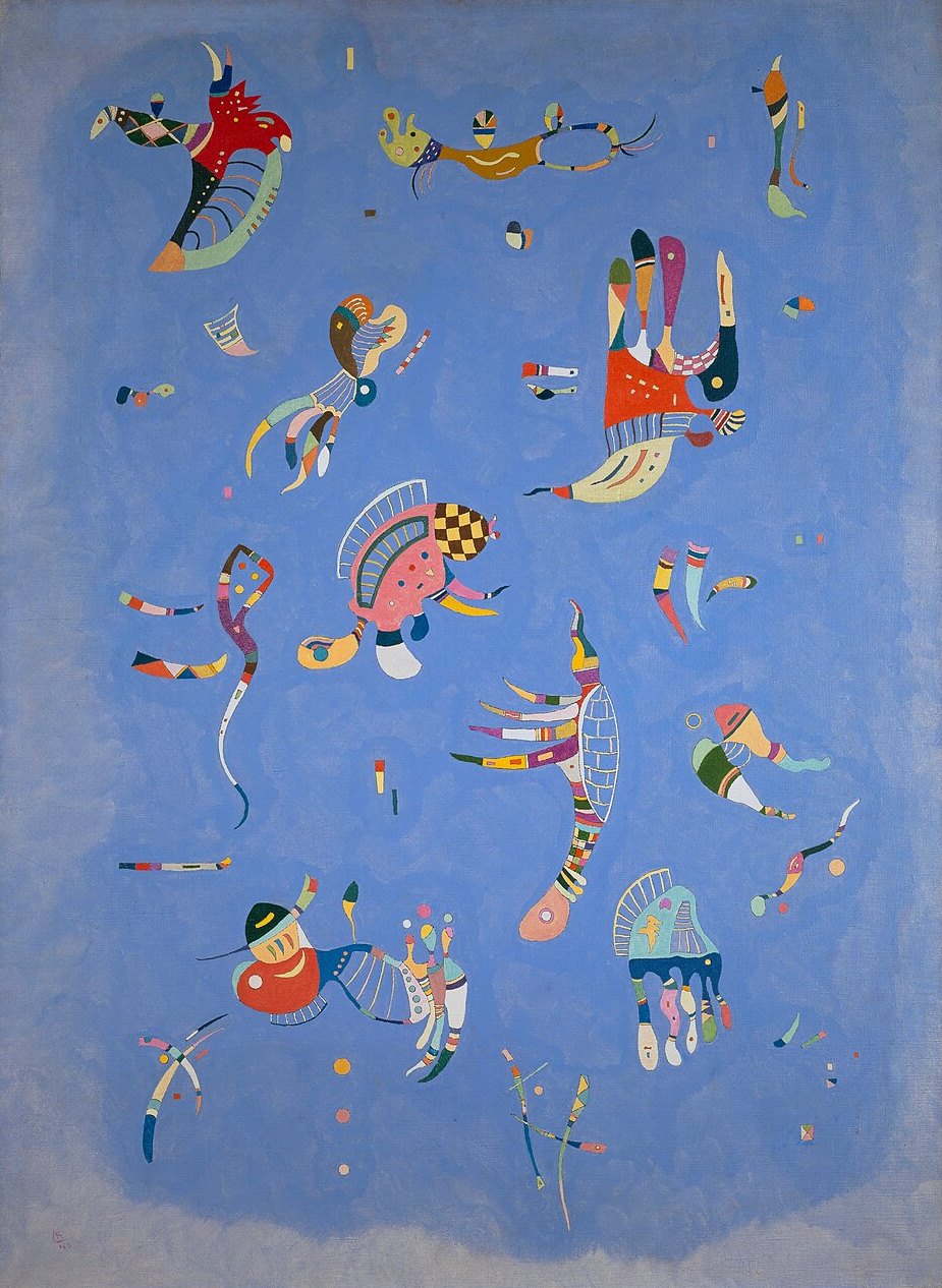 Wassily Kandinsky Sky Blue - Hand Painted Oil Painting