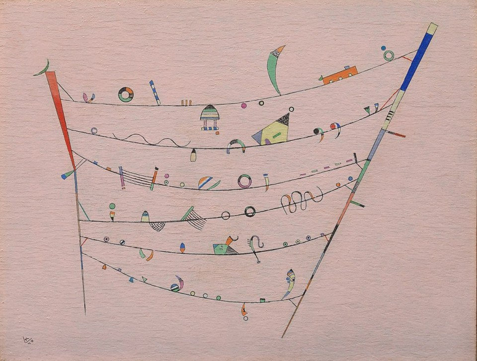 Wassily Kandinsky Little Accents - Hand Painted Oil Painting