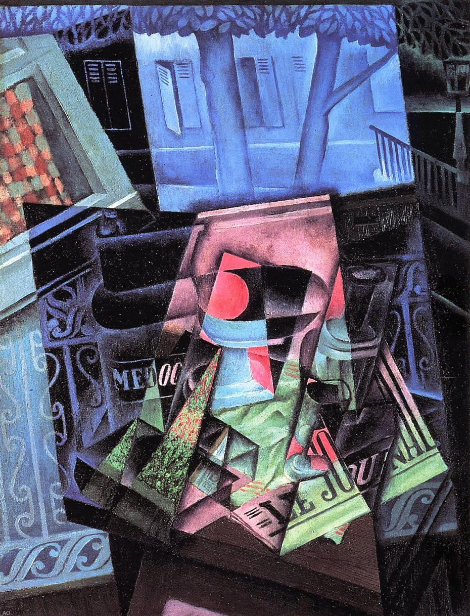 Juan Gris Still Life before an Open Window (also known as Place Ravignan) - Hand Painted Oil Painting