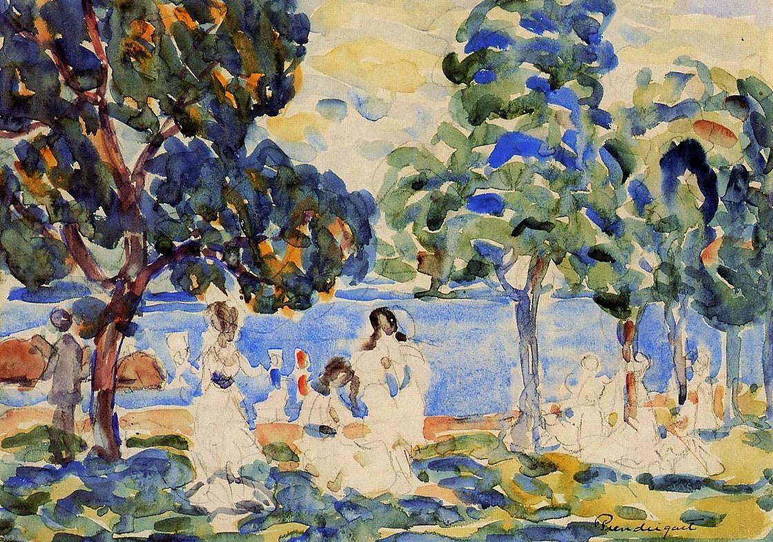 Maurice Prendergast Summer Day - Hand Painted Oil Painting