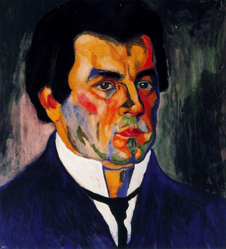 Kazimir Malevich Self Portrait - Hand Painted Oil Painting