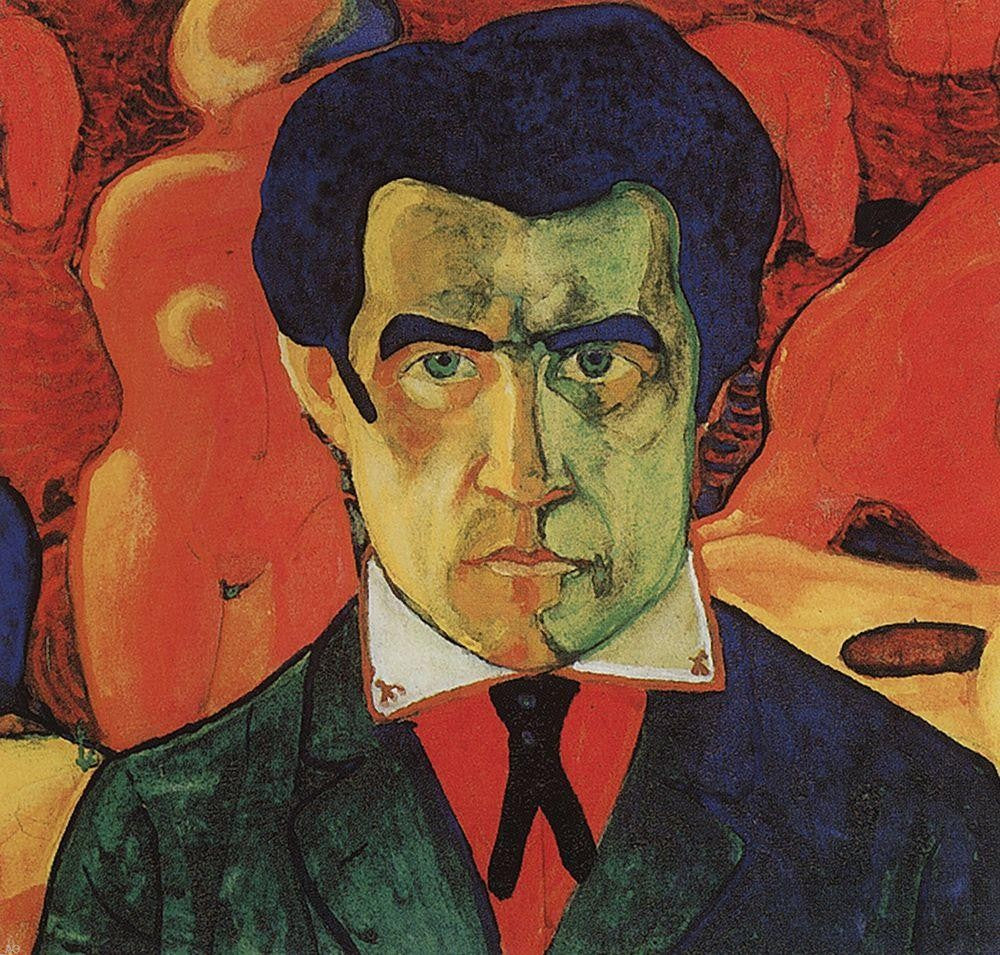 Kazimir Malevich Self Portrait - Hand Painted Oil Painting