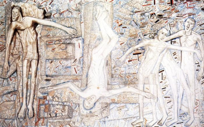 Pavel Filonov Execution - Hand Painted Oil Painting