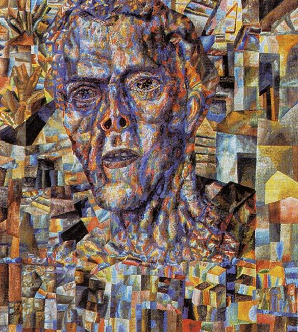 Pavel Filonov Head - Hand Painted Oil Painting