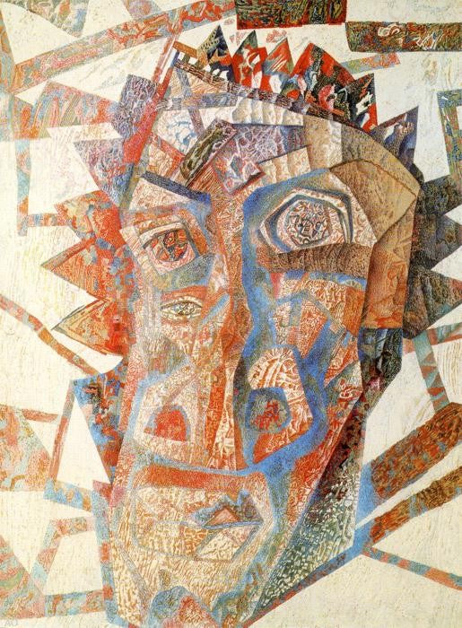  Pavel Filonov Head - Hand Painted Oil Painting