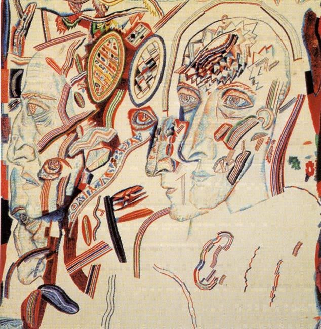 Pavel Filonov Head - Hand Painted Oil Painting