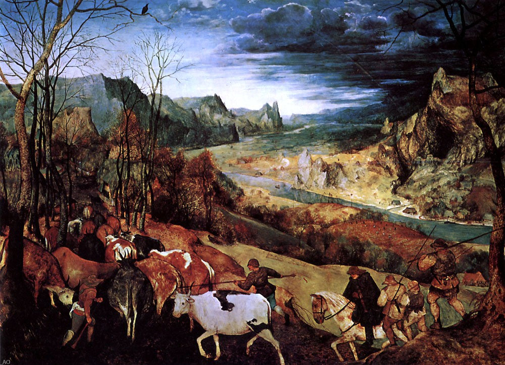The Elder Pieter Bruegel The Return of the Herd - Hand Painted Oil Painting