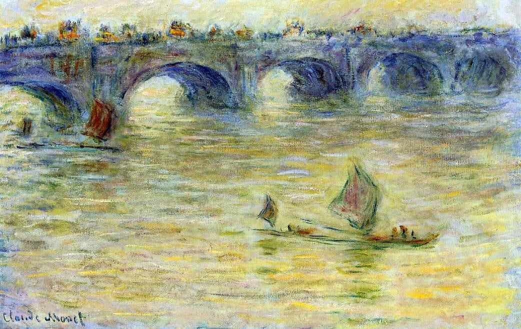 Claude Oscar Monet Waterloo Bridge - Hand Painted Oil Painting