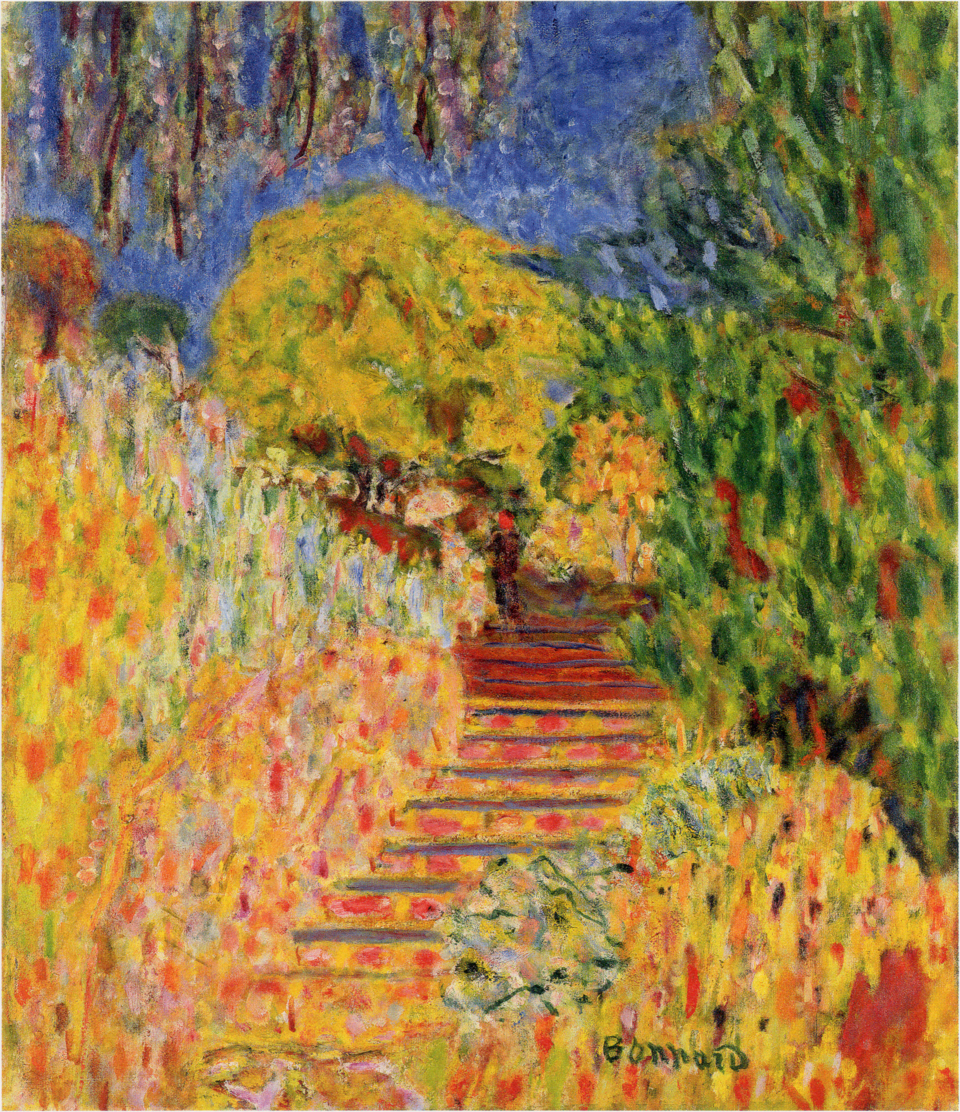 Pierre Bonnard Stairs with Mimosa - Hand Painted Oil Painting