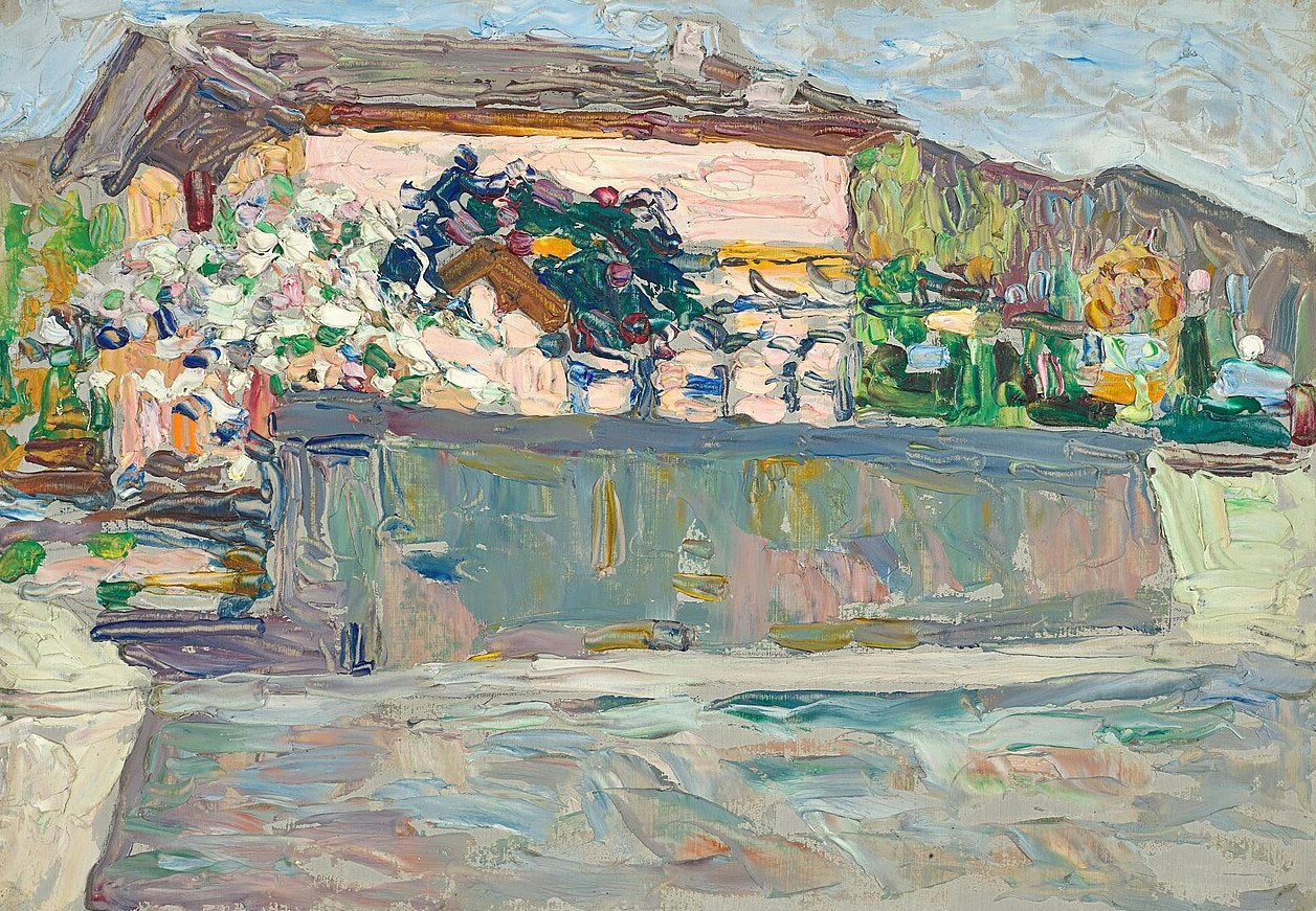 Wassily Kandinsky Spring, Vicinity of Augsburg - Hand Painted Oil Painting