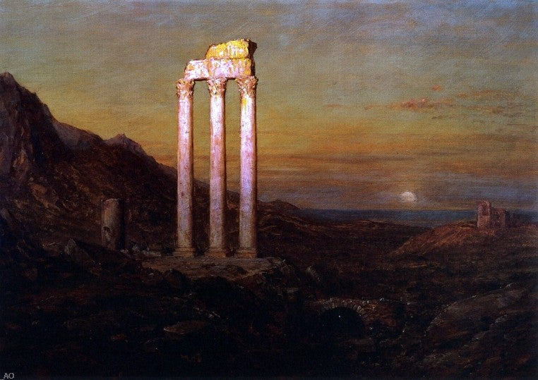 Frederic Edwin Church Moonrise - Hand Painted Oil Painting