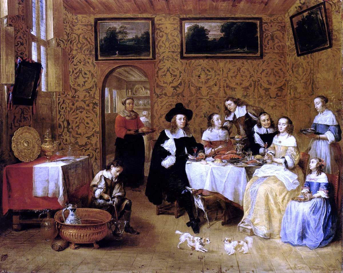 Gillis Van Tilborgh Family Portrait - Hand Painted Oil Painting