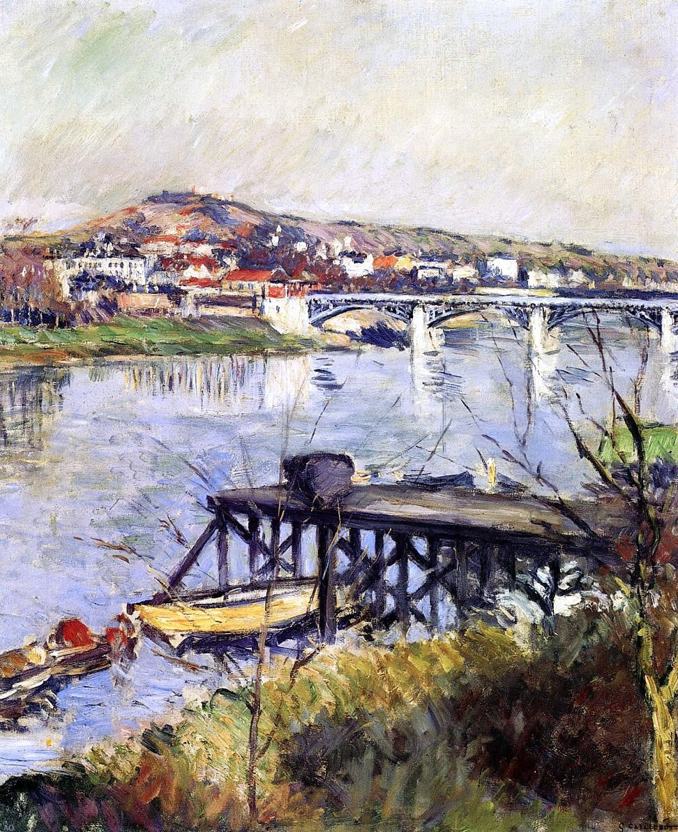 Gustave Caillebotte The Argenteuil Bridge - Hand Painted Oil Painting