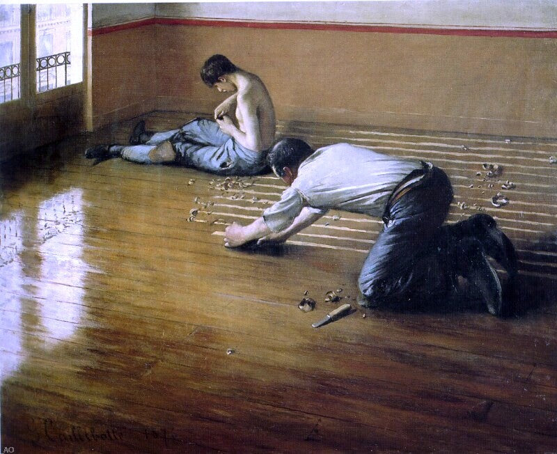 Gustave Caillebotte The Floor Scrapers - Hand Painted Oil Painting