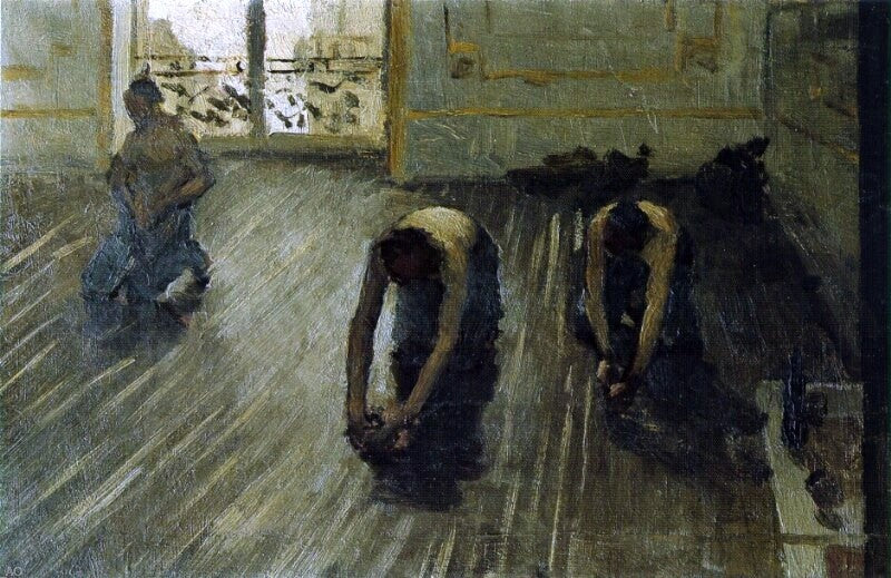  Gustave Caillebotte The Floor Scrapers (study) - Hand Painted Oil Painting