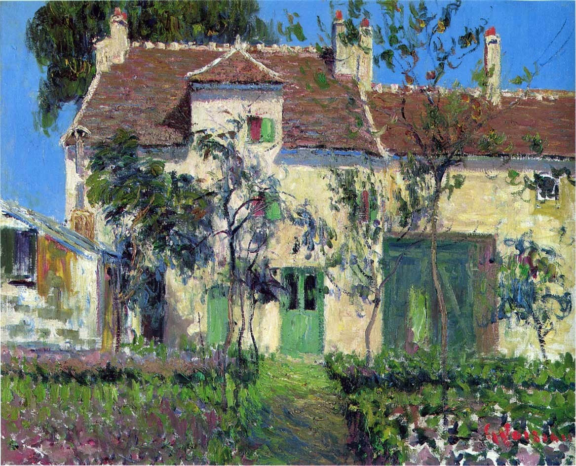  Gustave Loiseau The Garden Behind the House - Hand Painted Oil Painting