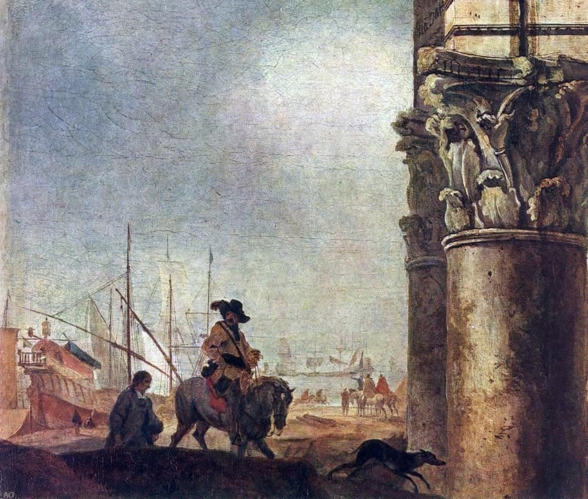 Jan Baptist Weenix Ancient Ruins (detail) - Hand Painted Oil Painting