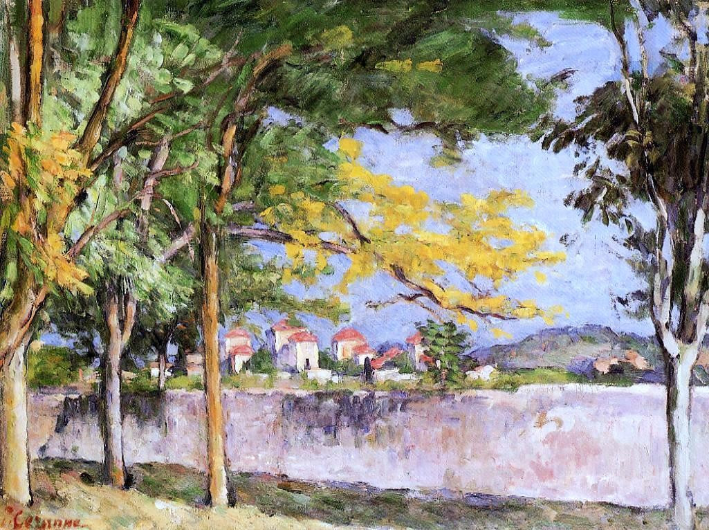 Paul Cezanne The Road (also known as The Ancient Wall) - Hand Painted Oil Painting