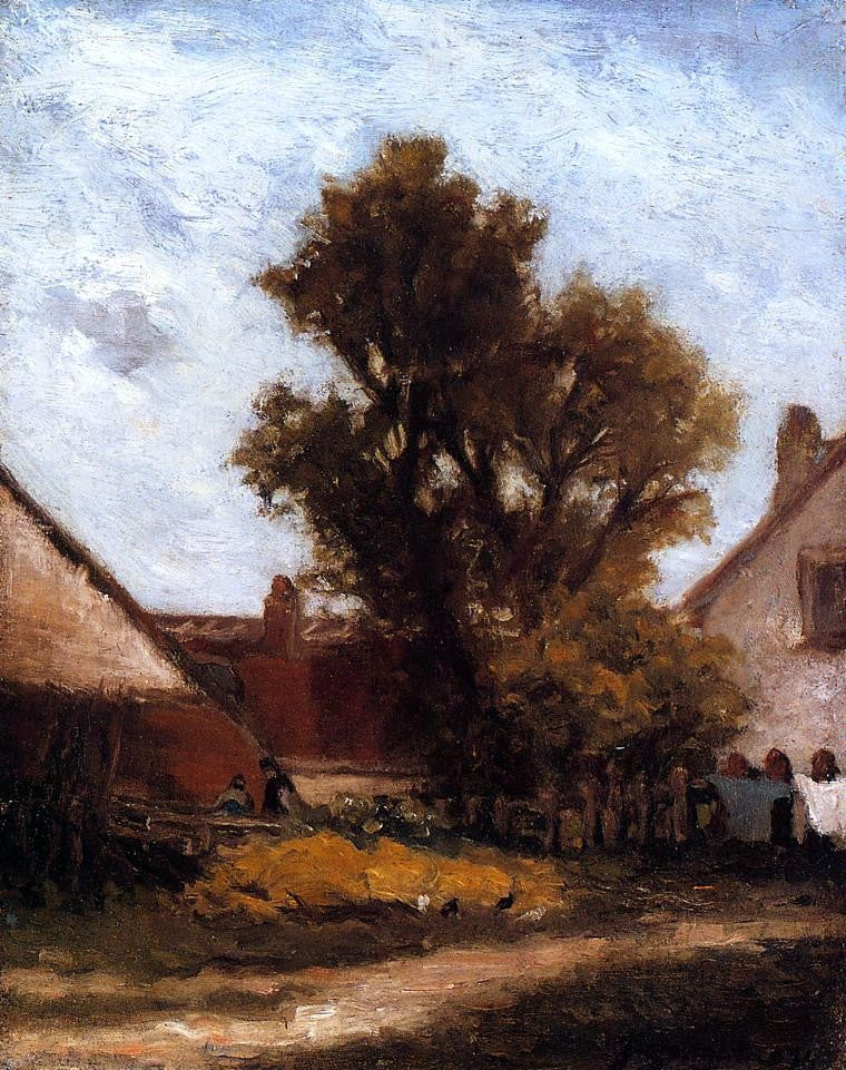 Paul Gauguin The Tree in the Farm Yard - Hand Painted Oil Painting