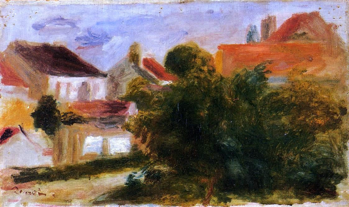 Pierre Auguste Renoir Landscape at Essoyes - Hand Painted Oil Painting
