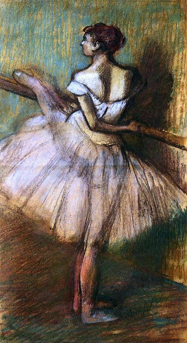 Edgar Degas Dancer at the Barre - Hand Painted Oil Painting