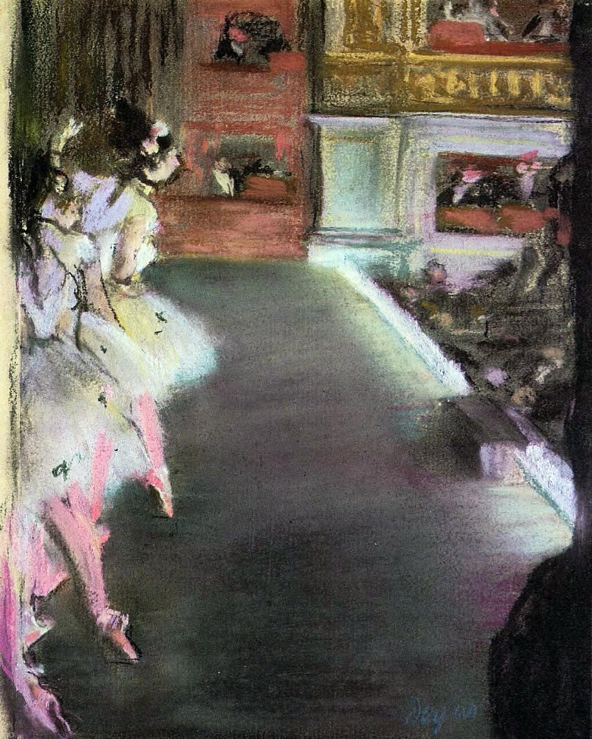 Edgar Degas Dancers at the Old Opera House - Hand Painted Oil Painting