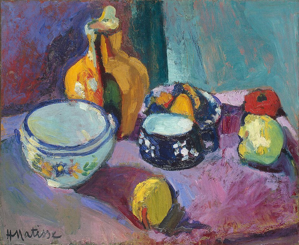 Henri Matisse Dishes and Fruit - Hand Painted Oil Painting