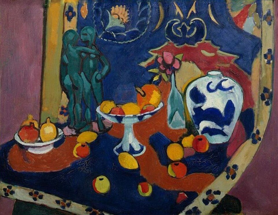Henri Matisse Fruits and Bronze - Hand Painted Oil Painting