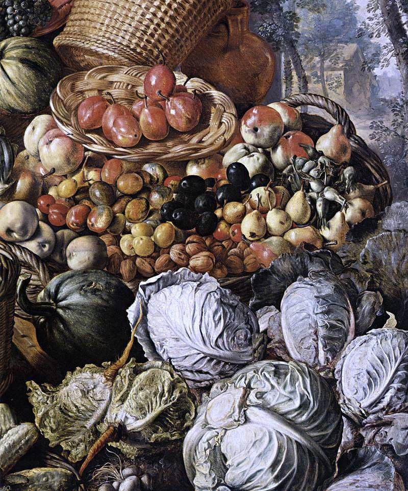 Joachim Beuckelaer Market Woman with Fruit, Vegetables and Poultry (detail) - Hand Painted Oil Painting