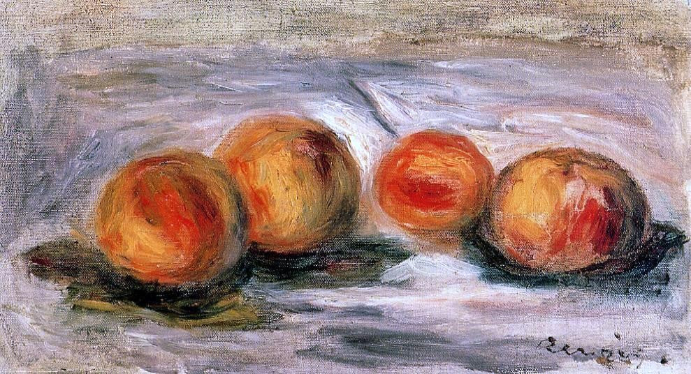 Pierre Auguste Renoir Peaches - Hand Painted Oil Painting