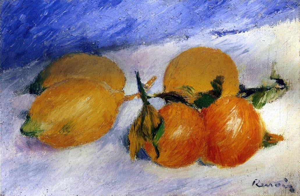 Pierre Auguste Renoir Still Life with Lemons and Oranges - Hand Painted Oil Painting