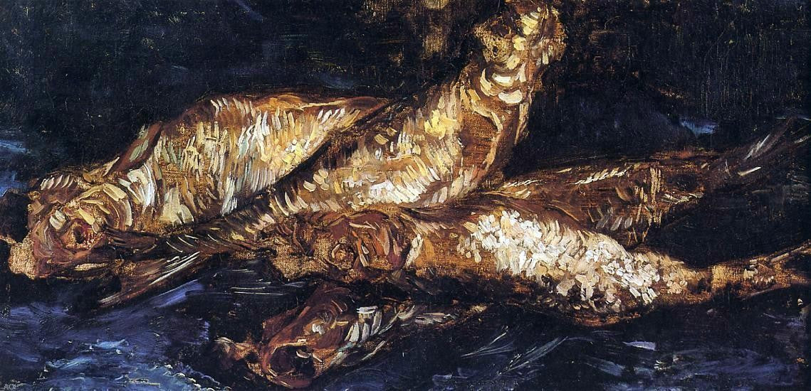 Vincent Van Gogh Still Life with Bloaters - Hand Painted Oil Painting